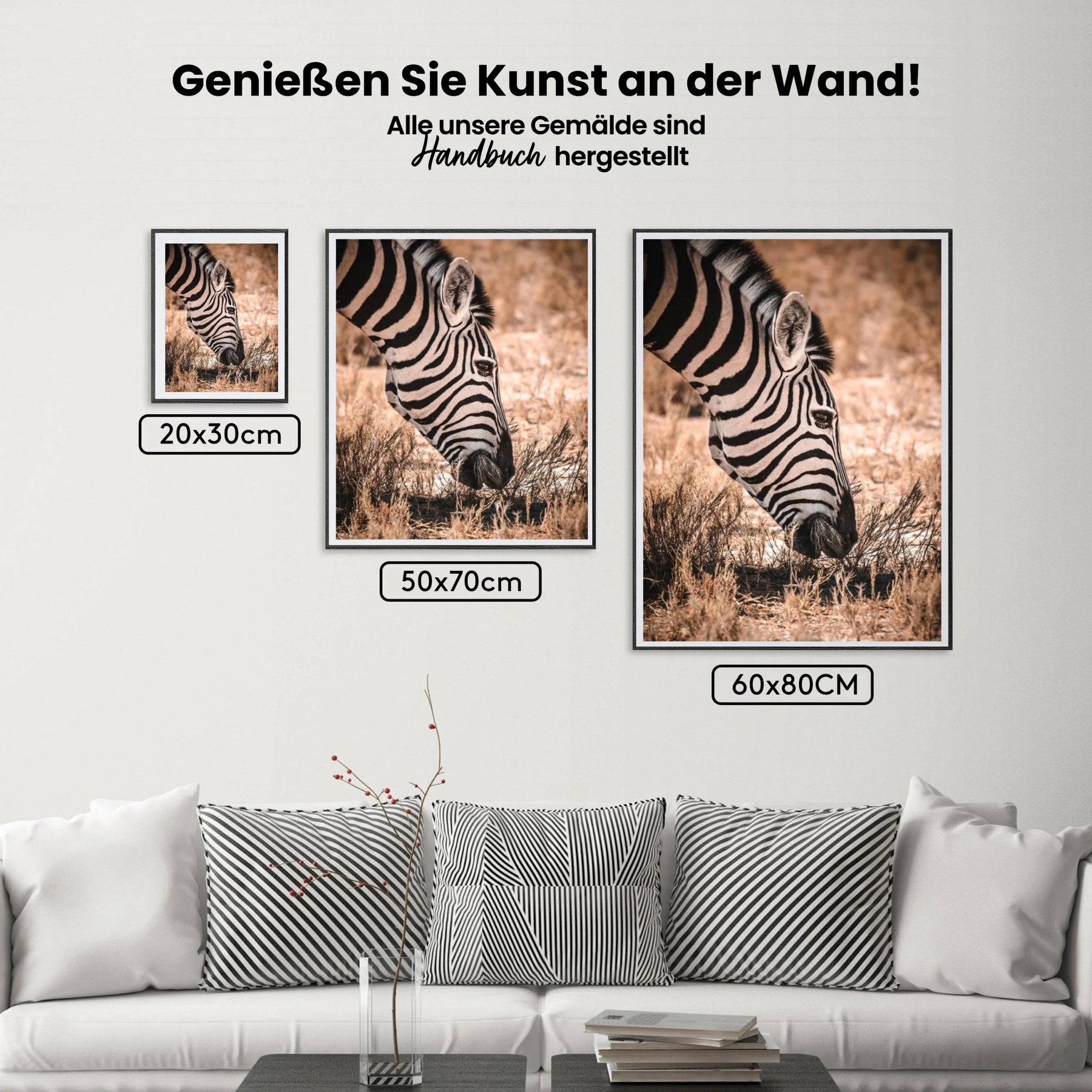 Zebra Savanne - Malen nach Zahlen
