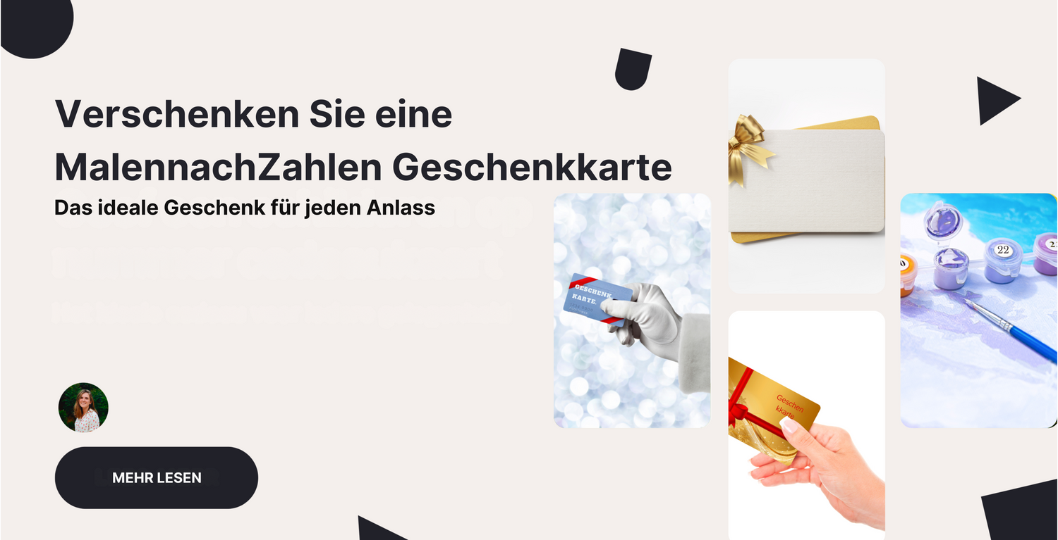 Schenken Sie eine Malen-nach-Zahlen-Geschenkkarte