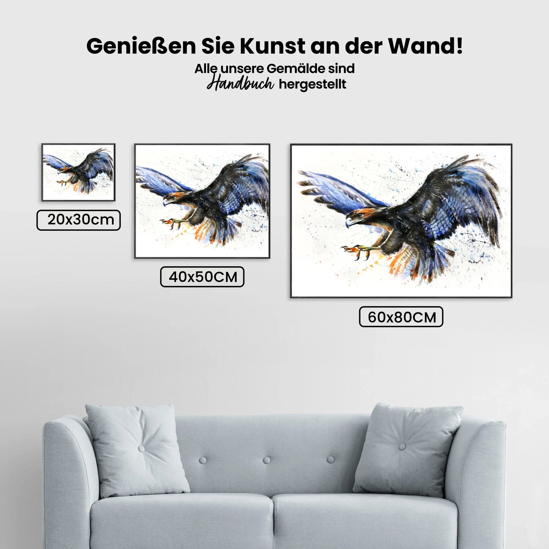 Adler - Malen nach Zahlen