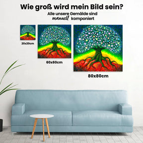 Baum Abstrakt - Malen nach Zahlen