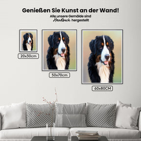 Berner Sennenhund - Malen nach Zahlen