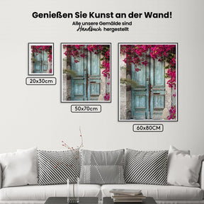 Blumen - Tür - Malen nach Zahlen