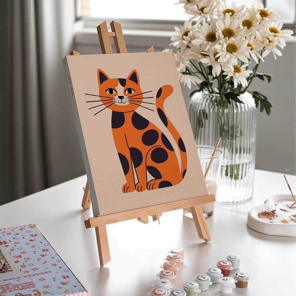 Dipingi con i numeri - 6 mini dipinti | Set di fiori di ciliegio