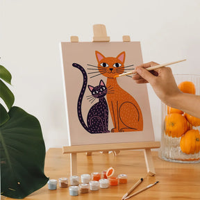Dipingi con i numeri - 6 mini dipinti | Set di fiori di ciliegio