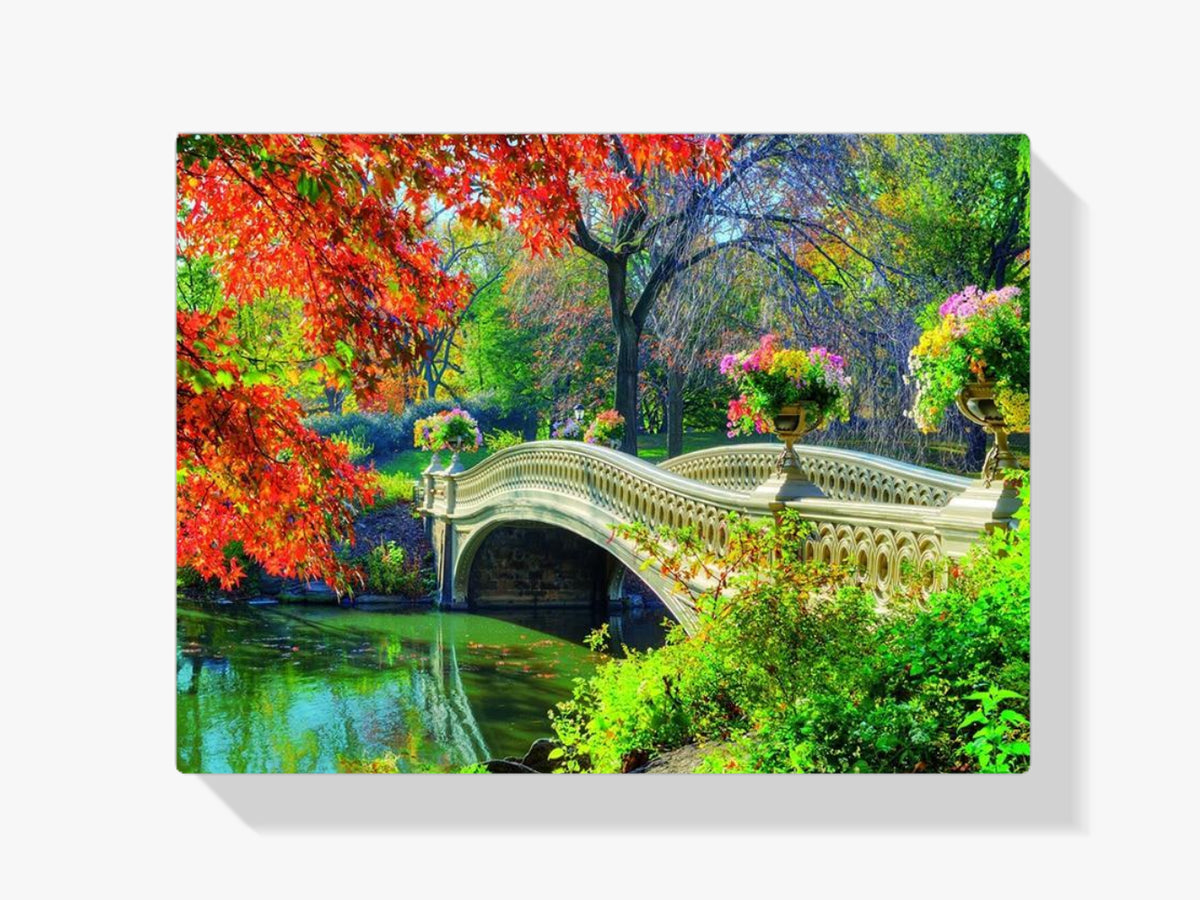 Brücke Im Park - Malen nach Zahlen
