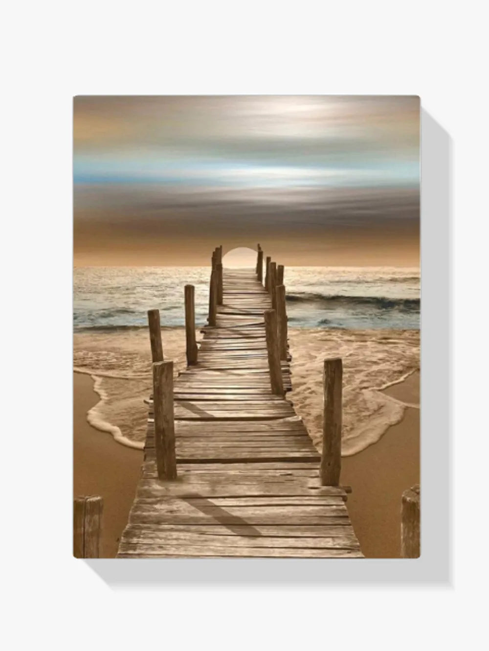 Brücke - Meer - Malen nach Zahlen