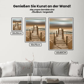 Brücke - Meer - Malen nach Zahlen
