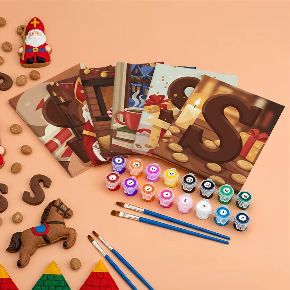 

Dipingere con i numeri - 6 Mini Dipinti | Piccolo Boschetto