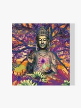 Buddha-Baum violett orange - Malen nach Zahlen