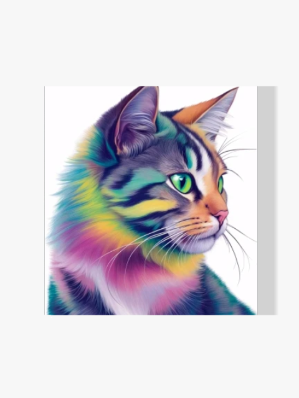 Bunte Katze - Malen nach Zahlen