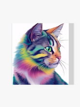 Bunte Katze - Malen nach Zahlen