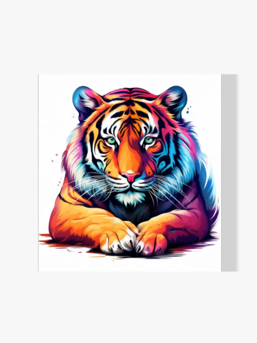 Bunter Tiger - Malen nach Zahlen