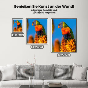 Bunter Vogel - Malen nach Zahlen