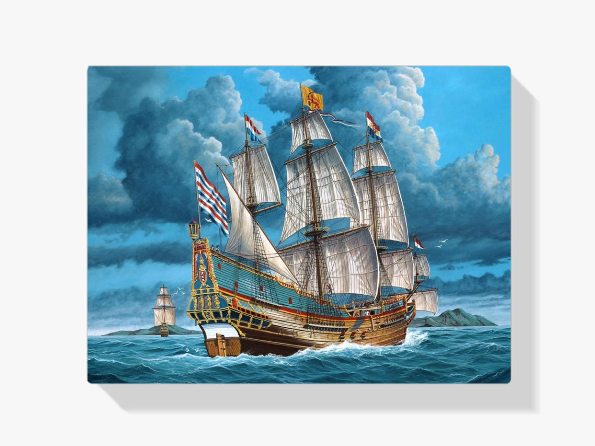 Das große Schiff - Malen nach Zahlen