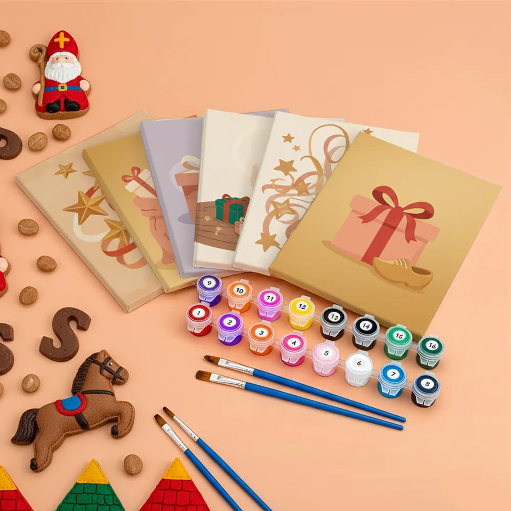 

Dipingere con i numeri - 6 Mini Dipinti | Piccolo Boschetto