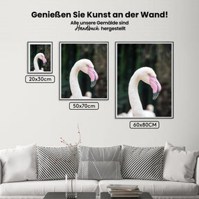 Der elegante Flamingo - Malen nach Zahlen