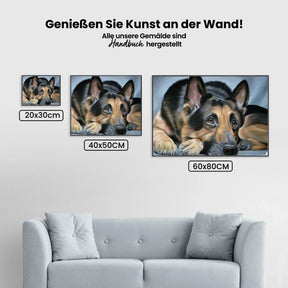 Deutscher Schäferhund - Malen nach Zahlen
