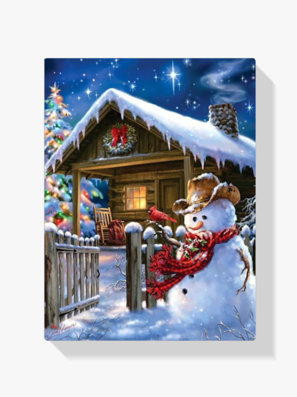 Dezember Häuschen - Malen nach Zahlen