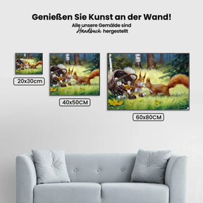 Eichhörnchen - Malen nach Zahlen