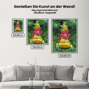 Ein Haufen Frösche - Malen nach Zahlen