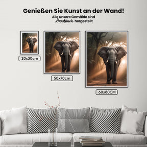 Elefant Afrika - Malen nach Zahlen