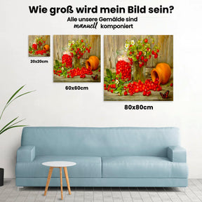 Erdbeerpflanze - Malen nach Zahlen