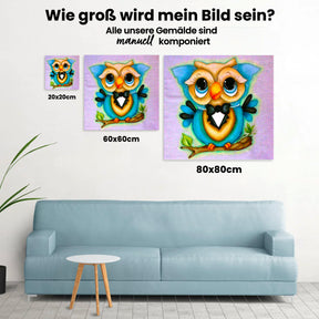 Eule - Malen nach Zahlen