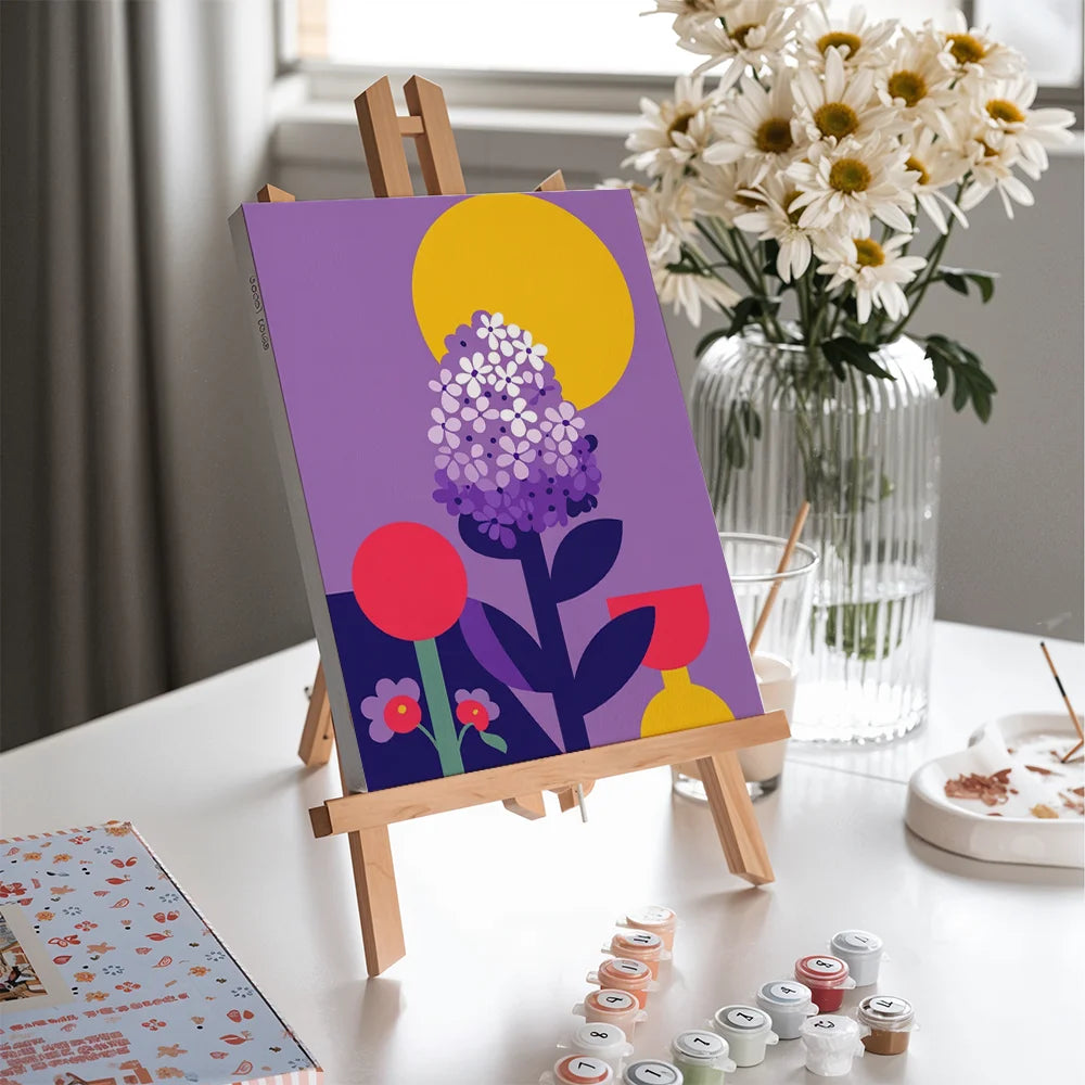 Dipingi con i numeri - 6 mini dipinti | Set di fiori di ciliegio