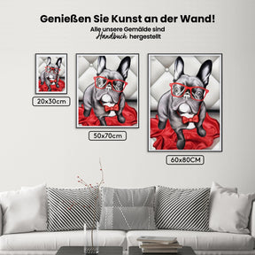 Französische Bulldogge - Malen nach Zahlen