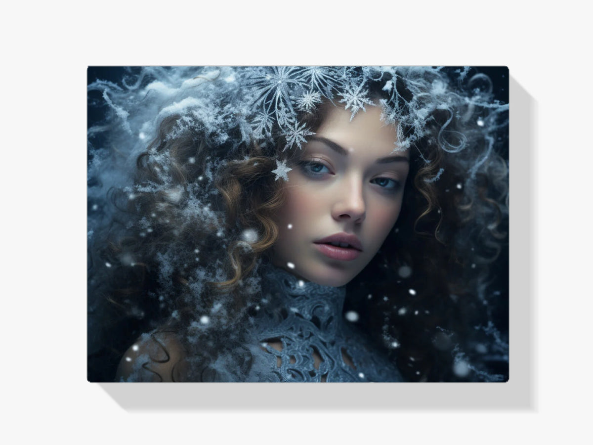Frau-Winter - Malen nach Zahlen