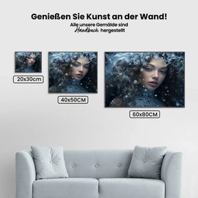 Frau-Winter - Malen nach Zahlen