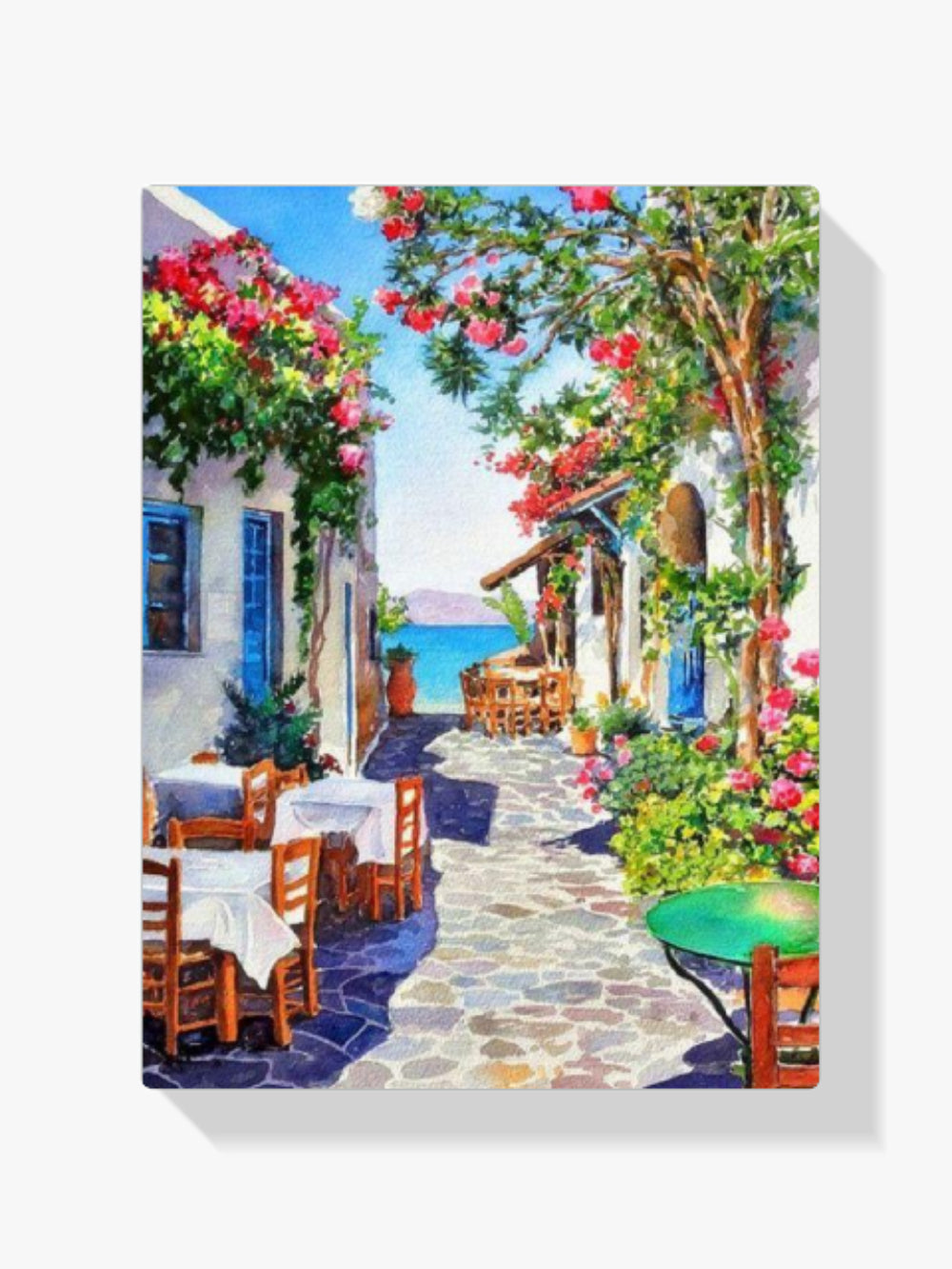 Griechisches Restaurant - Malen nach Zahlen