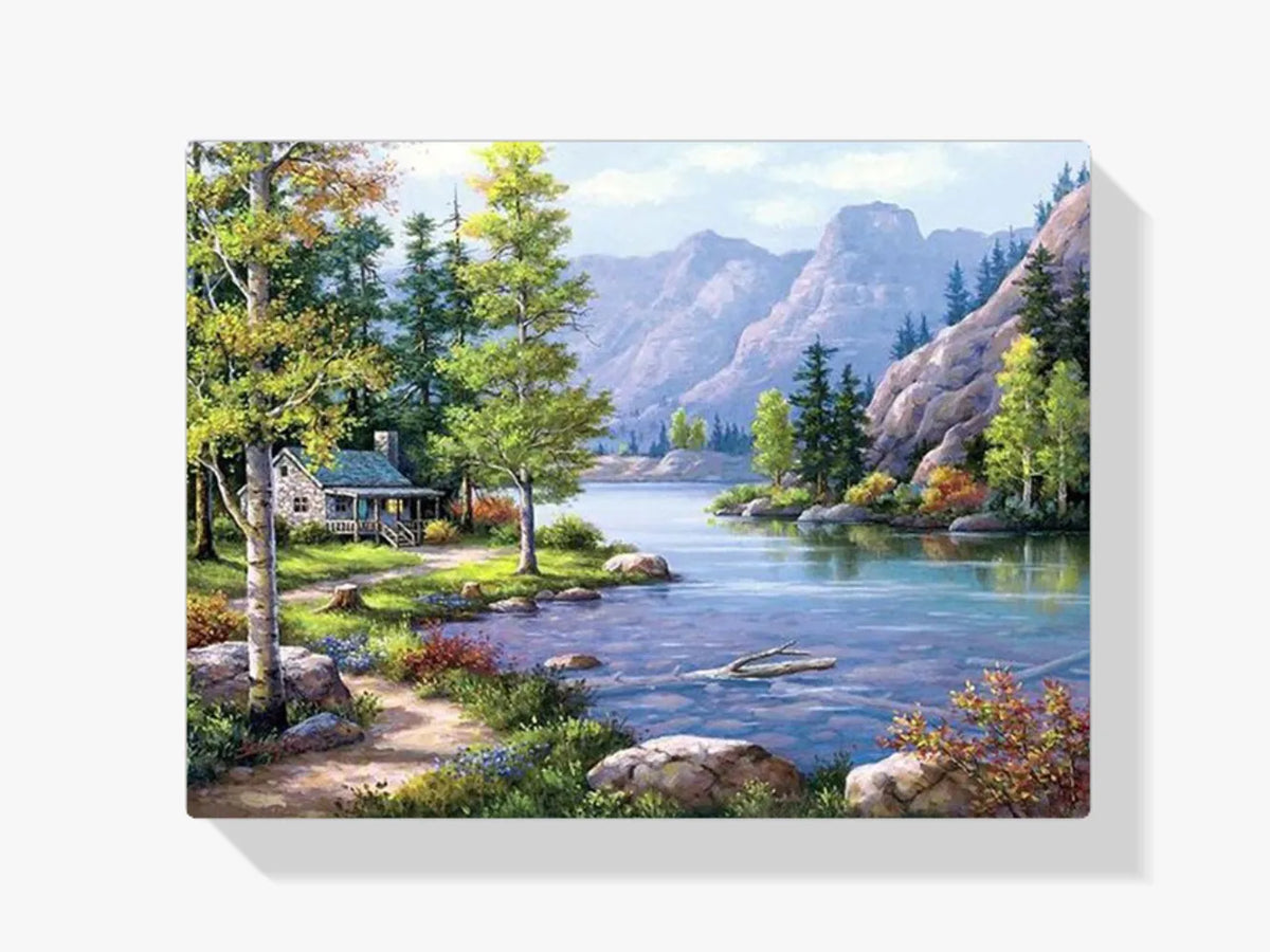 Haus Am See - Malen nach Zahlen