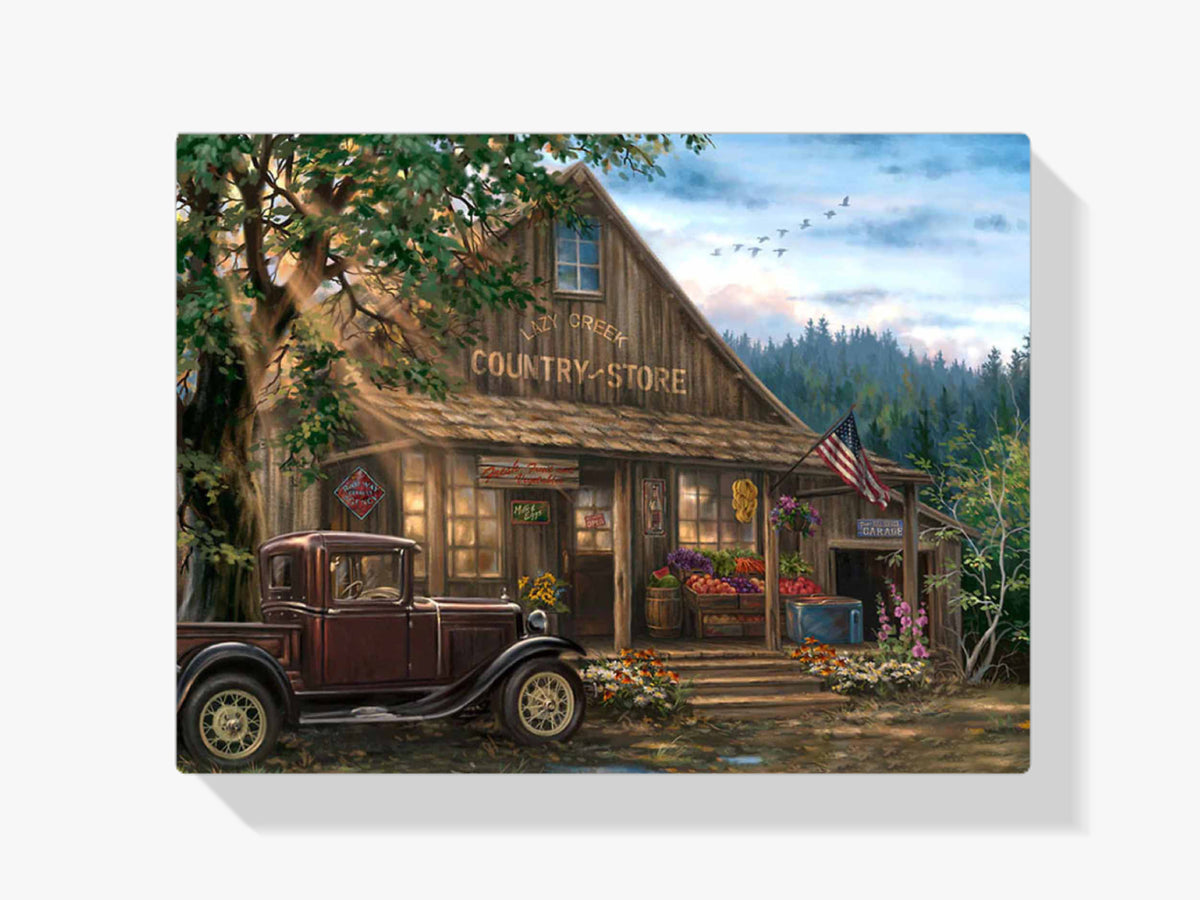 Hütte Im Wald - Malen nach Zahlen