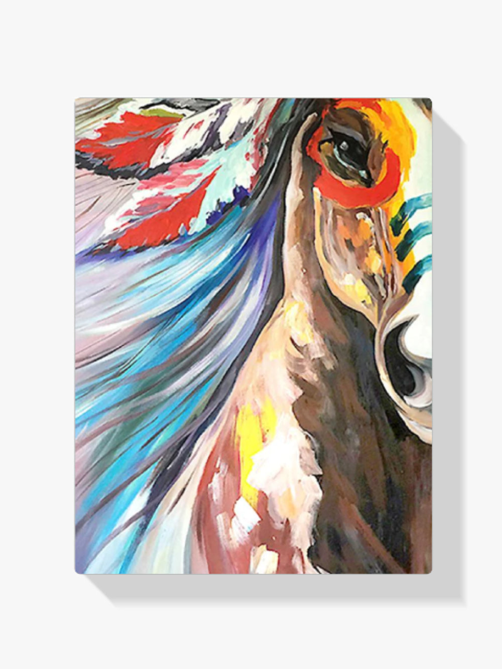 Indianer Pferd - Malen nach Zahlen