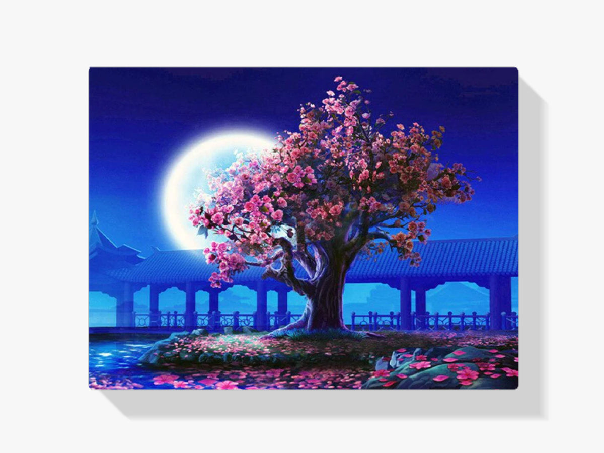 Japanischer Baum - Malen nach Zahlen