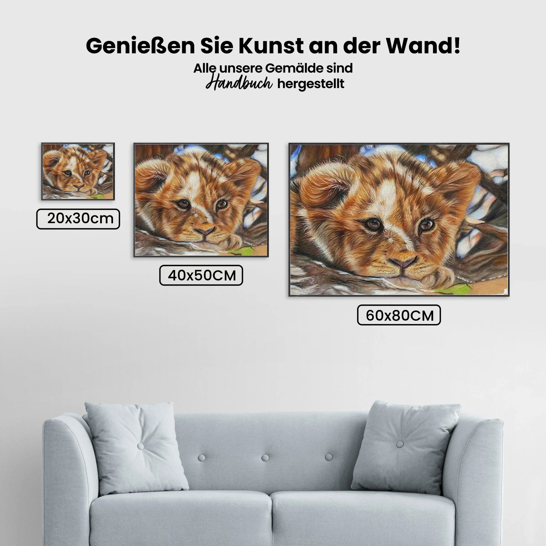 Junglöwe - Malen nach Zahlen