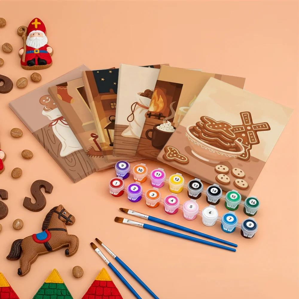 

Dipingere con i numeri - 6 Mini Dipinti | Piccolo Boschetto