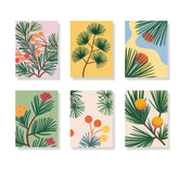 Dipingi con i numeri - 6 mini dipinti | Set di fiori di ciliegio