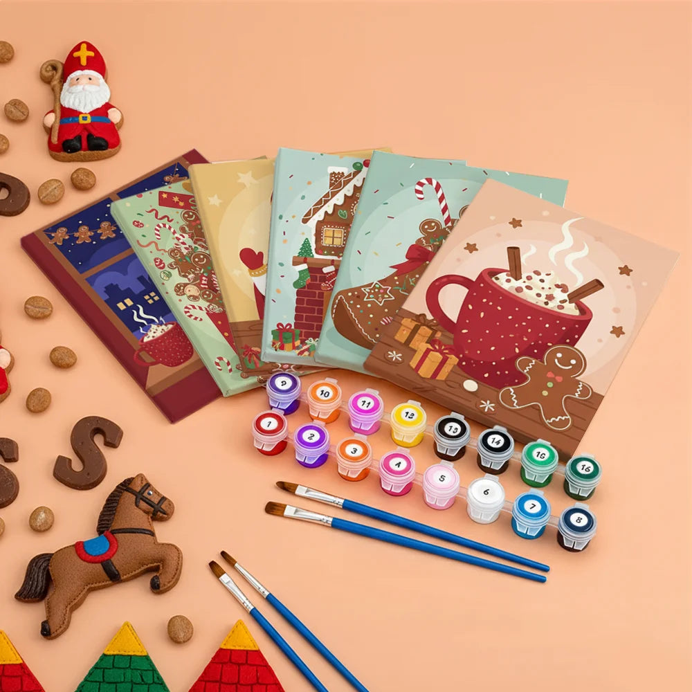 

Dipingere con i numeri - 6 Mini Dipinti | Piccolo Boschetto