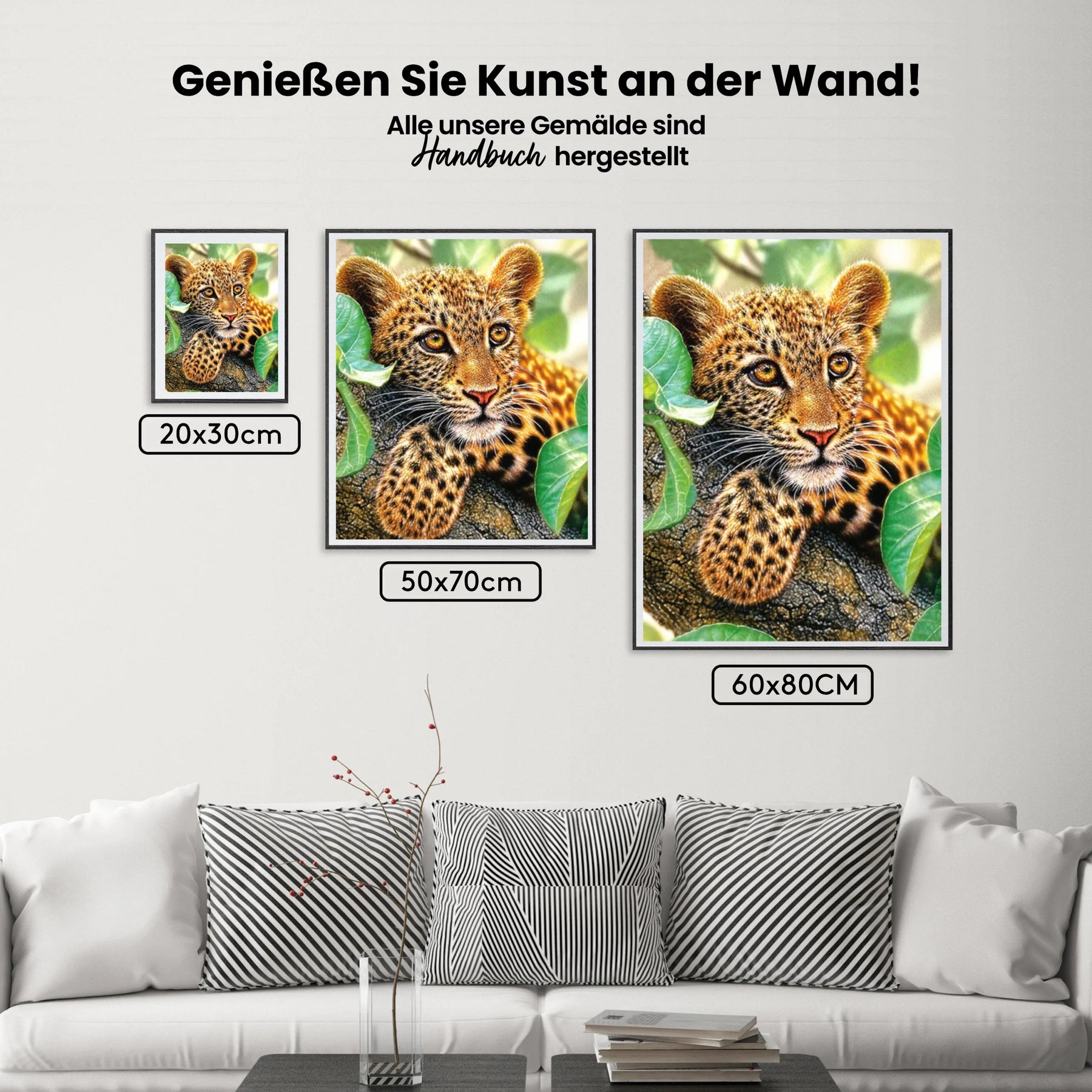 Leopardenjunge - Malen nach Zahlen