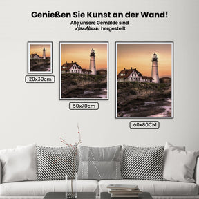 Leuchtturm - Malen nach Zahlen