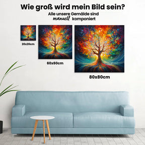 Magischer Baum - Malen nach Zahlen