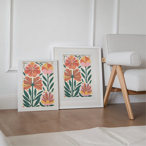 Dipingi con i numeri - 6 mini dipinti | Set di fiori bohémien