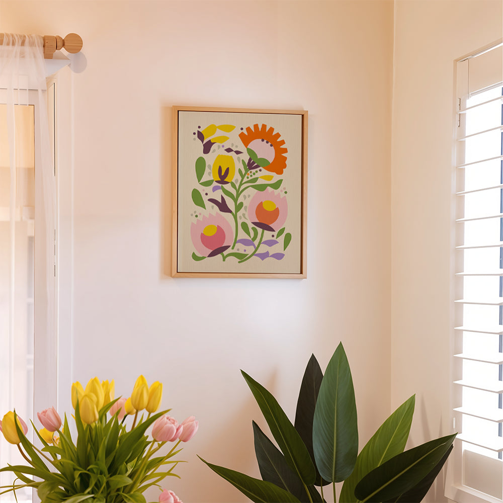 Dipingi con i numeri - 6 mini dipinti | Set di fiori bohémien