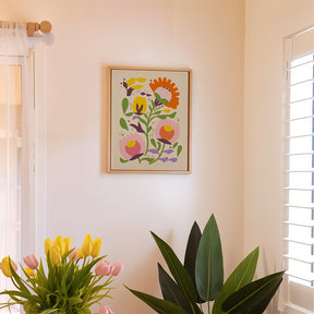 Dipingi con i numeri - 6 mini dipinti | Set di fiori bohémien