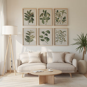 Dipingi con i numeri - 6 mini dipinti | Set edizione piante botaniche