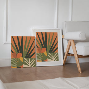 Dipingi con i numeri - 6 mini dipinti | Set moderno nei toni della terra