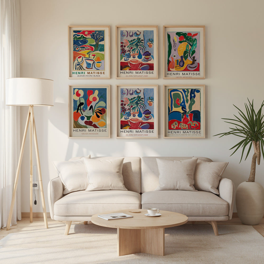 Malen nach Zahlen &#8211; 6 Mini-Gemälde Matisse Meisterwerke Edition-Set-2