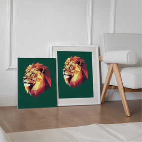 

Dipingere con i numeri - 6 Mini Quadri | Set di Arte Poster Poligonali